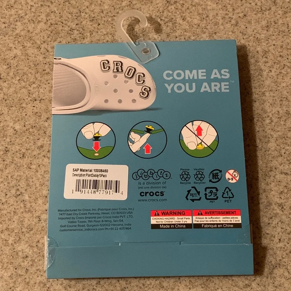 NEW Crocs Jibbitz PLANT DADDY letters - 10 charms Jimmy Fallon Plant Dad